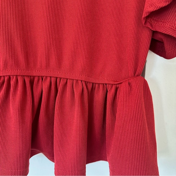 SHEIN Deep Vneck Ruffle Top - Picture 6 of 6